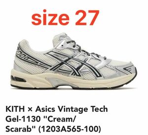 KITH × Asics Vintage Tech Gel-1130 size 27