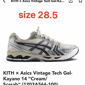 KITH × Asics Vintage Tech Gel-Kayano 14