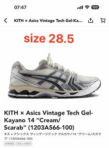 KITH × Asics Vintage Tech Gel-Kayano 14