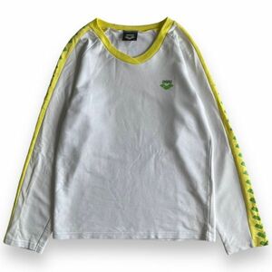 arena Arena длинный рукав V шея вышивка Logo футболка рукав линия L/S дизайн tops cut and sewn вода спорт плавание L белый 