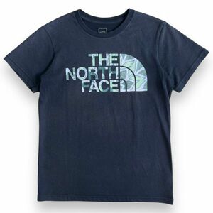 国内正規 THE NORTH FACE ザ ノースフェイス PSYCHED LOGO 半袖 プリント ロゴ Tシャツ NTW3702X トップス カットソー M ネイビー系