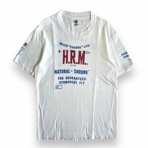 日本製 H.R.MARKET ハリウッドランチマーケット ハリラン 聖林公司 半袖 プリント デザイン Tシャツ S/S コットン トップス 3 ホワイト 白