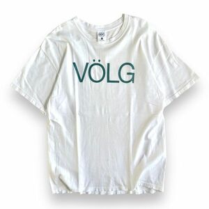 GDC GRAND CANYON グランドキャニオン VOLG プリント 半袖 Tシャツ anvil アンビル S/S トップス カットソー 古着 XL ホワイト 白 グリーン