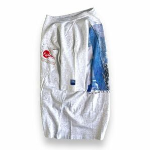 90s HELLY HANSEN ヘリーハンセン AMERICA'S CUP 1995 半袖 バック プリント コットン Tシャツ SANDIEGO トップス VINTAGE 古着 L アッシュの画像3