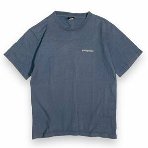 90s USA製 PATAGONIA パタゴニア 旧タグ バック プリント 半袖 コットン Tシャツ S/S サーフ オールド VINTAGE 古着 98年製 S ブルー系の画像4