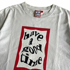 have a good time ハブ ア グッド タイム 半袖 プリント コットン Tシャツ S/S トップス カットソー ストリート 古着 XL ホワイト 白の画像2