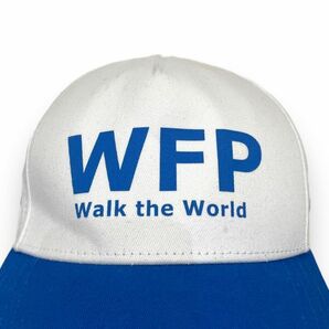 希少 WFP ウォーク・ザ・ワールド 国連世界食糧計画 チャリティーウォーク 記念品 キャップ 帽子 NISSIN 日清 USED 企業物 古着の画像2