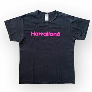 HAWAIIAN 6 ハワイアンシックス IKKI NOT DEAD Tシャツ 半袖 プリント ロゴ 丸首 コットン トップス M ブラック 黒　