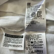 国内正規 Levi's リーバイス HAUS OF STRAUSS 半袖 プリント ロゴ Tシャツ 丸首 コットン トップス カットソー M ホワイト 白_画像7