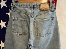 ★66後期★USA製★ボタン裏刻印6★501★LEVI’S★リーバイス★セルビッチ★黒カン★スモールe★デニムパンツ★W29★ヴィンテージ70s80s★_画像3