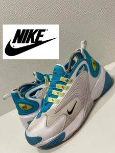 ★NIKE★ナイキ★ZOOM 2K★ズーム★AO0354-401★ラバーウィング★ローカットスニーカー★ブルーフューリー★青×白★US8.5★25.5cm★