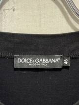 ★イタリア製★DOLCE&GABBANA★ドルチェ&ガッバーナ★フットボールTシャツ★ロンＴ★長袖★ビッグロゴ★ブラック★黒★46★Mサイズ相当★_画像7