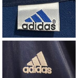 ★90s★adidas★アディダス★トラックジャケット★トラックトップ★ジャージ★刺繍ロゴ★三本ライン★紺×白×赤★Lサイズ★ヴィンテージ★の画像8