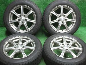 中古 ホイールタイヤ 4本 195/60R16 2018年製 9分山 Leggero スタッドレス タイヤ TOYO　ウィンタートランパス TX