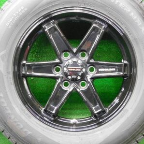 中古 ホイールタイヤ 4本 265/65R18 2023年製 9分山 キーラータクティクス スタッドレス タイヤ ダンロップウィンターマックス SJ8の画像2