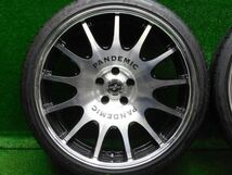 中古 ホイールタイヤ 4本 255/30R20 2013年製 9分山 ファブレス パンデミック LD-13 2P ラジアル タイヤ ブリヂストン ポテンザ S001_画像2