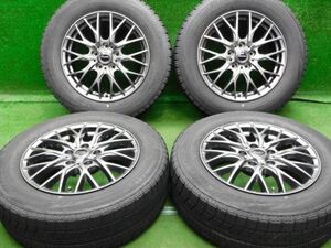 中古 ホイールタイヤ 4本 205/65R16 2019年製 7分山 エクシーダー E05 スタッドレス タイヤ ブリヂストン ブリザック VRX