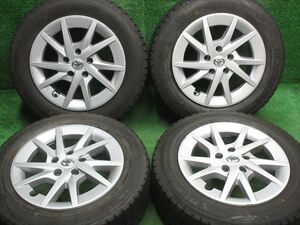 中古 ホイールタイヤ 4本 205/60R16 2020年製 8分山 トヨタ純正 プリウスα スタッドレス タイヤ ダンロップ ウィンターマックス WM02