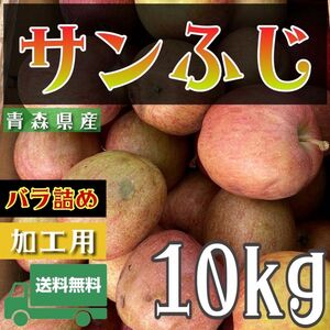 ＂ サンふじ ＂【青森県産りんご10kg】【産地直送】【即購入OK】【送料無料】加工用 りんご リンゴ サンフジ