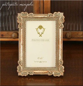  Royal window photo frame L Gold antique style patamin picture frame photograph wedding marriage photograph objet d'art 