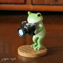 Copeau コポー カメラでパシャリ 置物 ダイカイ カエル カメラ オブジェ パタミン 雑貨_画像1