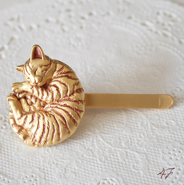 ネコ ヘアフック ピアス 4F パルナートポック 送料無料 ねこ ネコ 猫 雑貨 小物 パタミン ブラフシューペリア アクセサリー