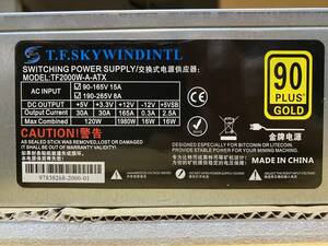 [ новый товар ][ бесплатная доставка ].2000W.T.F.SKYWINDINTL- мой человек g механизм для PC источник питания T.F.2000W-A-ATX ( номер 2)