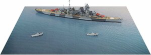 ピットロード SPS27 1/700 ドーバー海峡の戦い ドイツ海軍 重巡洋艦アドミラル・ヒッパー VS イギリス海軍 魚雷艇ボスパー 情景ペーパー