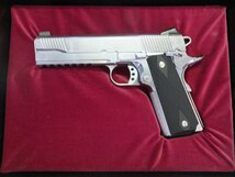 マルシン MODEL 1911-A1 8mmBB BLOWBACK Satinet Silver LD-2システム搭載 TRP（ロングレイルタイプ）_画像1