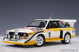 AUTO art 88602 1/18 アウディ スポーツクワトロ S1 WRC 1986 #6 （ミッコラ／ヘルツ） モンテカルロ・ラリー
