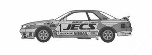 フジミ 1/24 ID299 JECS スカイライン (スカイライン GT-R [BNR32 Gr.A仕様] )1992