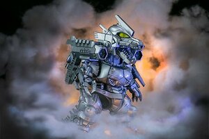  Fujimi chibi maru Godzilla 7 Mechagodzilla (3 тип машина дракон модифицировано -слойный . оборудование type )