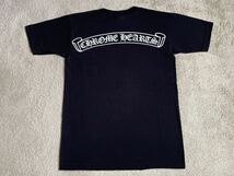 クロムハーツ スター プリント Tシャツ サイズS ブラック CHROME HEARTS star printed T-SHIRT 黒 半袖 星 ホースシュー スクロール ロゴ_画像6