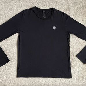 クロムハーツ Y NOT ダガー CHプラス ロゴ 刺繍 長袖 Tシャツ 黒 サイズM CHROME HEARTS long sleeve T-SHIRT tee black ロンT ワイノットの画像4