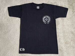 クロムハーツ スター プリント Tシャツ サイズS ブラック CHROME HEARTS star printed T-SHIRT 黒 半袖 星 ホースシュー スクロール ロゴ 1