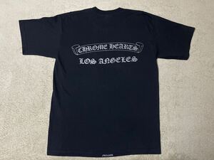  Chrome Hearts Los Angeles ограничение прокрутить этикетка Logo футболка размер L чёрный CHROME HEARTS Los Angeles SCROLL LABEL T-SHIRT Tee короткий рукав 