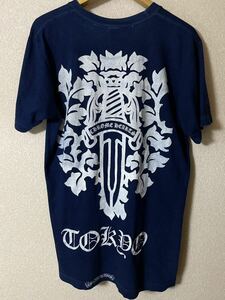 クロムハーツ 東京 限定 藍染 ダガー Tシャツ サイズM 青 紺 インディゴ CHROME HEARTS TOKYO DAGGER T-SHIRT tee 半袖 デニム タイダイ