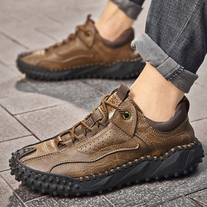  прогулочные туфли джентльмен обувь мужской кожа обувь натуральная кожа ботинки очень красивый товар спортивные туфли уличный легкий вентиляция кемпинг размер выбор возможно хаки 
