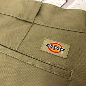 67）Dickies ディッキーズ メンズ ストレートパンツ 36 カーキの画像3