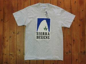  rare!! 90s dead stock SIERRA DESIGNS Sierra USA made three tree T-shirt M/AB886