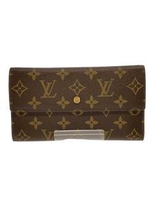 LOUIS VUITTON◆ポルト・トレゾール・インターナショナル_モノグラム・キャンバス_BRW/PVC/BRW/メンズ