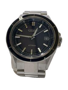 CITIZEN◆ソーラー腕時計/アナログ/ステンレス/BLK/SLV/H128-001R701