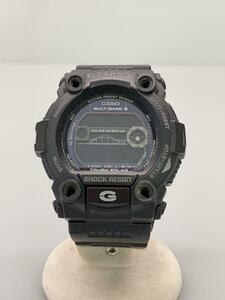 CASIO◆ソーラー腕時計・G-SHOCK/デジタル/ラバー/BLK/BLK