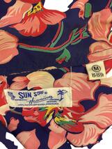 SUN SURF◆アロハシャツ/M/レーヨン/NVY/総柄/SS32708_画像3