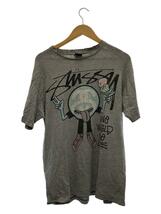 STUSSY◆Tシャツ/L/コットン/GRY/プリント_画像1