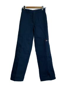 DICKIES◆DOUBLE KNEE WORK PANTS/ストレートパンツ/28/ポリエステル/NVY/無地/85283CH