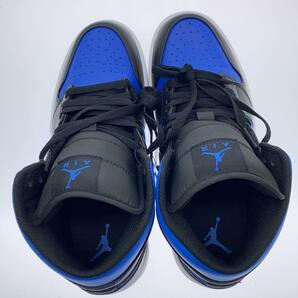 NIKE◆AIR JORDAN 1 MID_エア ジョーダン 1 ミッド/26.5cm/BLU/レザーの画像3