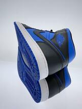 NIKE◆AIR JORDAN 1 MID_エア ジョーダン 1 ミッド/26.5cm/BLU/レザー_画像4