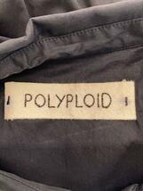 POLYPLOID◆PULLOVER SHIRT/プルオーバーシャツ/長袖シャツ/3/ブラック/19FW-12-B_画像3