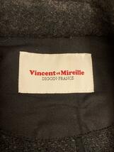 Vincent et Mireille◆ステンカラーコート/40/ウール/GRY_画像3